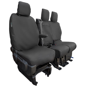 Peugeot Expert Van 2016+ Tailored  Seat Cover - Single Driver & Double Passenger Split Base Seat