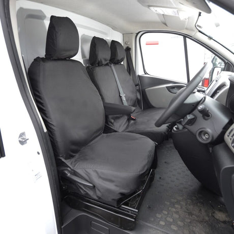 Nissan Interstar Van 2022-2024 Tailored Seat Covers - Three Front Seats No Folding Middle Seat