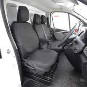 Renault Trafic Van 2014+ Tailored  Seat Covers - Three Front Seats  Three Front Seats No Under Seat Storage