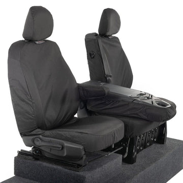 Vauxhall Movano Van 2010-2022 Tailored  Seat Covers - Three Front Seats Folding Middle Seat Two Piece Passenger Base