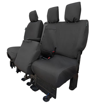Vauxhall Vivaro Van 2019+ Tailored  Seat Cover - Single Driver & Double Passenger Split Base Seat