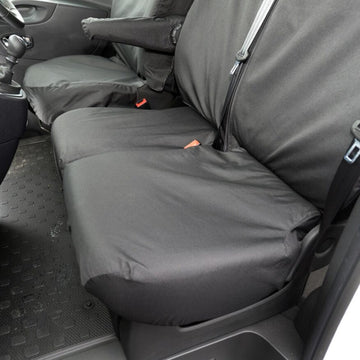 Nissan Primastar  Van 2021+ Tailored  Seat Covers - Three Front Seats  Three Front Seats With Under Seat Storage