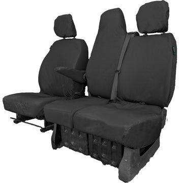 Nissan Primastar Van 2021+ Tailored  Seat Covers - Three Front Seats Folding Middle Seat Twin Base Seat