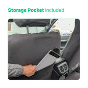 Driver & Passenger Semi-Tailored Leatherette & Memory Foam Seat Covers - Waterproof & Airbag Compatible