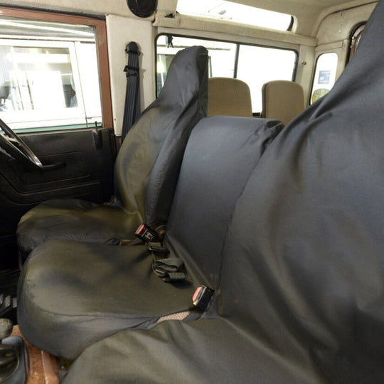 Land Rover Defender 90 & 110 1983-2007 Tailored  Seat Covers - Two Front Seats With Middle Small Seat