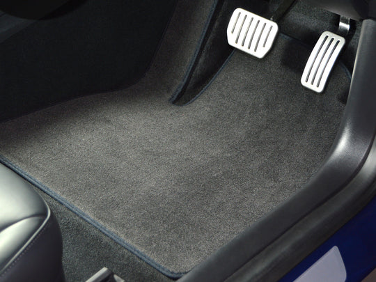 Vauxhall Corsa E Electric 2019+ Car Mats // Grey Super, Grey Trim, Carpet Heelpad
