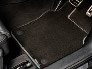 BMW 6 Series G32 2018+ Car Mats // Black Executive, Light Grey Trim, PVC Heelpad