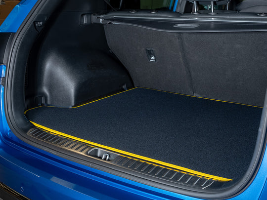 Citroen e-C3 2024+ Boot Mat // Black Grand, Yellow Trim
