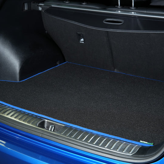 BMW X1 E84 2010-2015 Boot Mat // Black Motor, Blue Trim