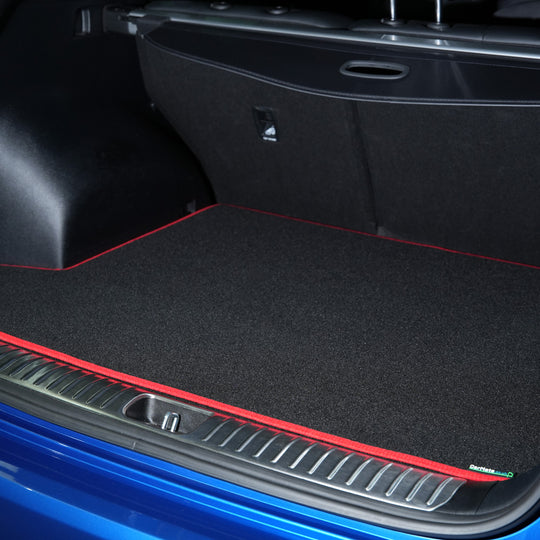 MINI 2006-2014 (R56) Boot Mat // Black Motor, Red Trim
