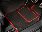 Cupra Formentor 2020+ Car Mats // Black Motor, Red Trim, No Heelpad