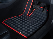 Volkswagen ID.4 2021+ Boot Mat // Odourless Deck Plate Off Road Rubber, Red Trim