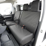 Peugeot Expert Van  2016+ Tailored  Seat Covers - Three Front Seats Single Base Passenger Seat