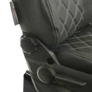 Vauxhall Vivaro Van 2014-2019 No Folding Middle Seat Leatherette Seat Covers - Front